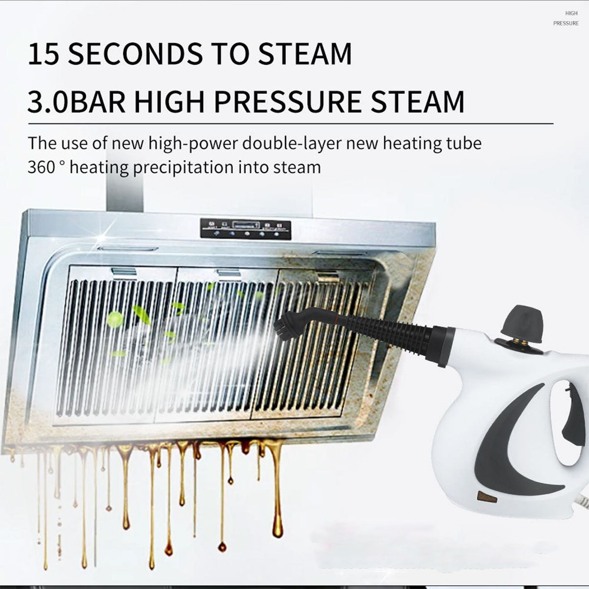 Pressurized Handheld Steam Cleaner for Home